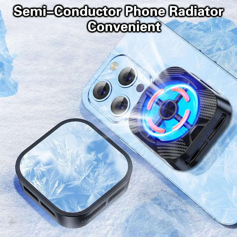 Convenient Aluminum Alloy Mobile Phone Radiator DC 5V/2A Semi-Conductor Mobile Phone Cooler High-efficiency Refrigeration