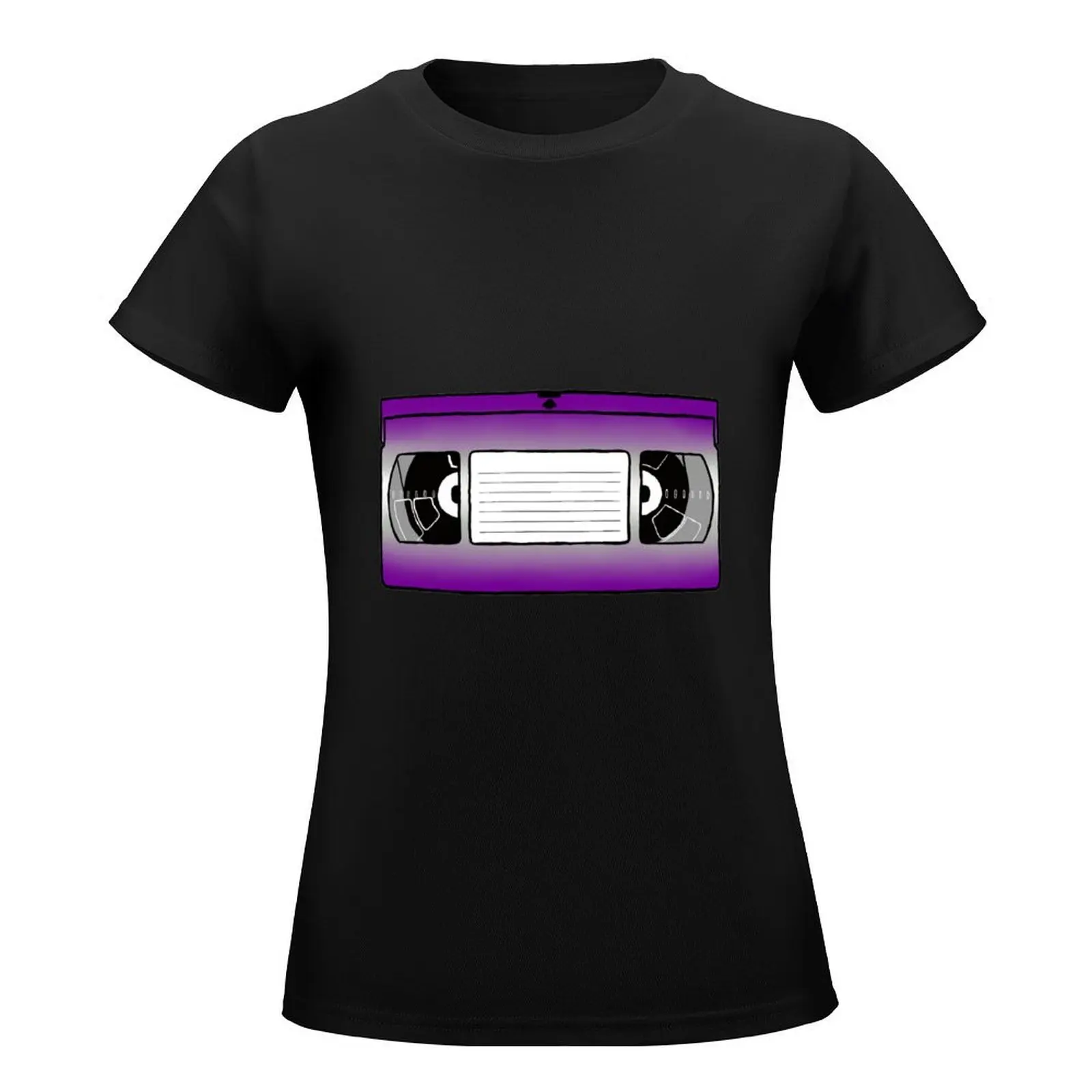 Gray-Ace VHS Tape T-Shirt Female clothing female Woman clothes