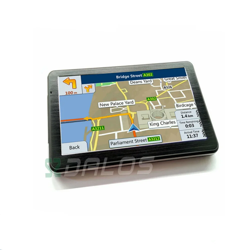 Portable 7 Inch Mediatek Gps Navigator Windows Ce 6.0 Car Gps Navigation System