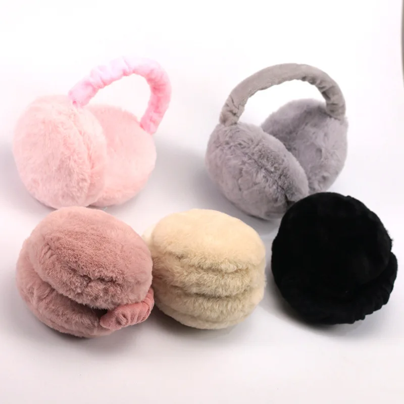 Cache-oreilles en peluche doux pour hommes et femmes, cache-oreilles, cache-oreilles, couverture, document solide, protection contre le froid,