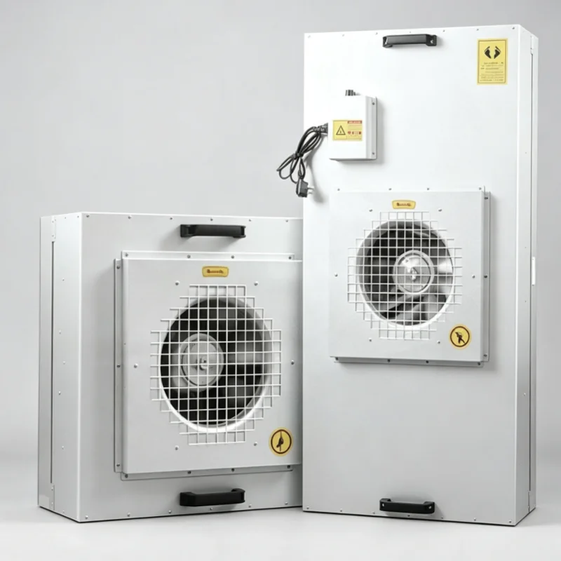 Air Purifier High Efficiency Filter AC DC Fan Unit For Cleanroom Clean Booth Class 100 Dust Free Workshop Central Control System