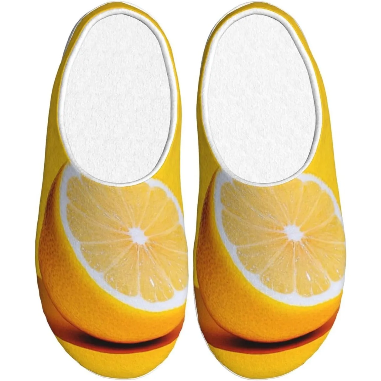 

Желтые лимонные женские уютные тапочки, домашние и уличные домашние тапочки из мягкого хлопка с противоскользящей подошвой