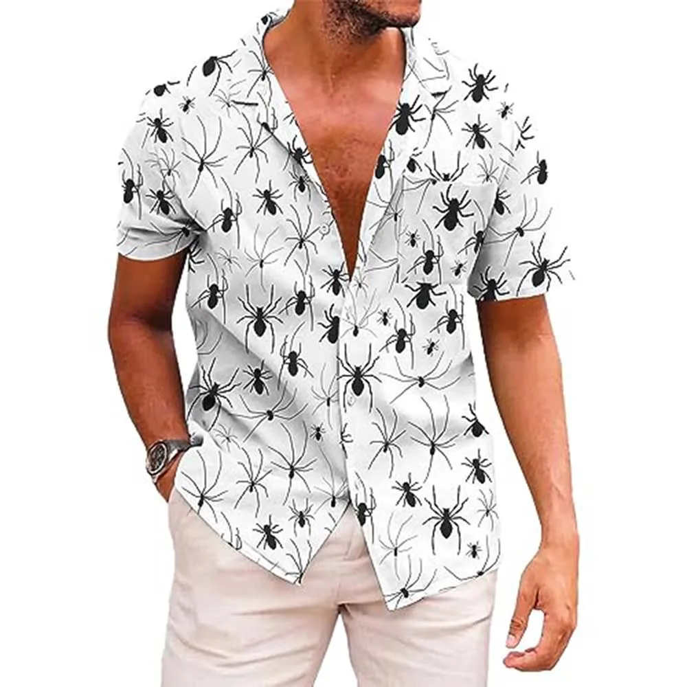 

KYKU Funky Hawaiian Shirt for Men Palm Beach Shirts Tropical Vacation Clothes