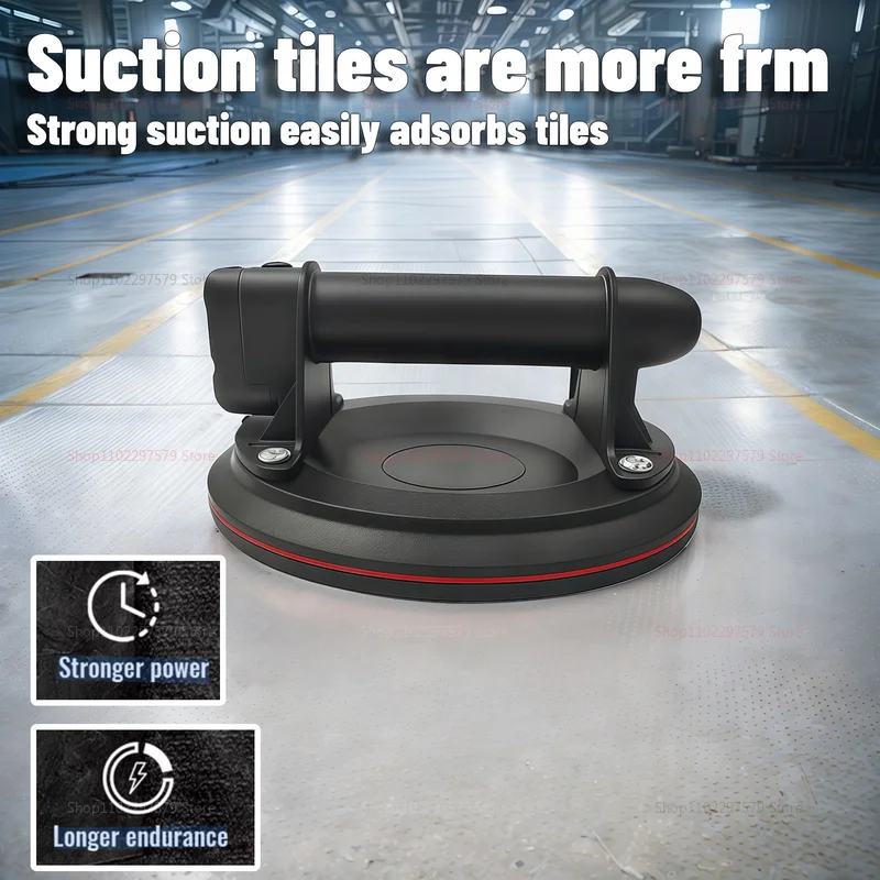 8 Inch Heavy Duty Electric Vacuum Suction Cup with Three Layer Rubber Perfect for Lifting Glass Tile Ceramic Tile Glass Door