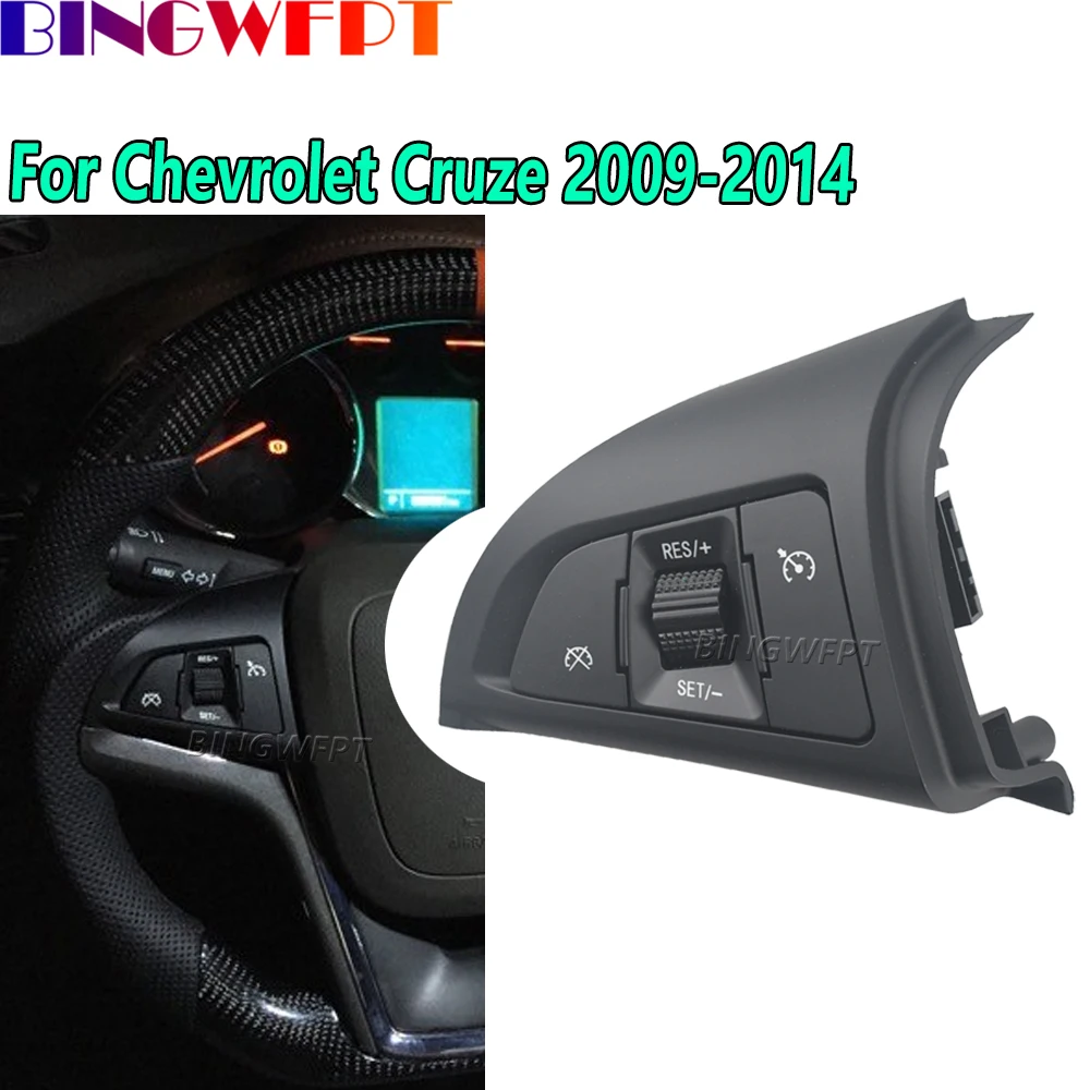 Left Cruise Control Right Bluetooth Audio Multimedia Adjust Switch For Chevrolet Cruze 2009-2014 Car Steering Wheel Button