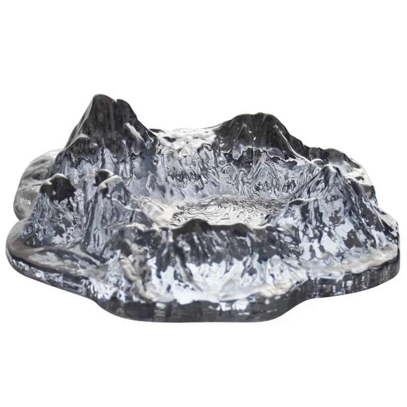 الفاخرة الجليدية السيجار منفضة سجائر الزجاج الإبداعي السيجار السجائر منفضة سجائر النمط الياباني التبغ منفضة سجائر حامل لمكتب بار فندق