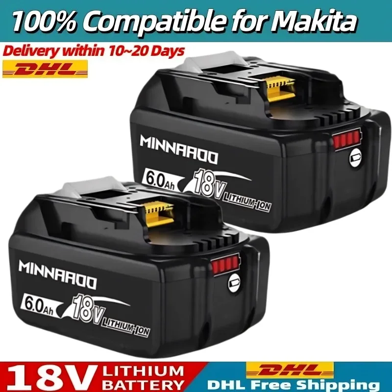 

Battery 18v for Makita BL1860B BL1850B BL1840B BL183B0 Screwdriver Battery & Charger 18v Replacement Power Tool Batteries