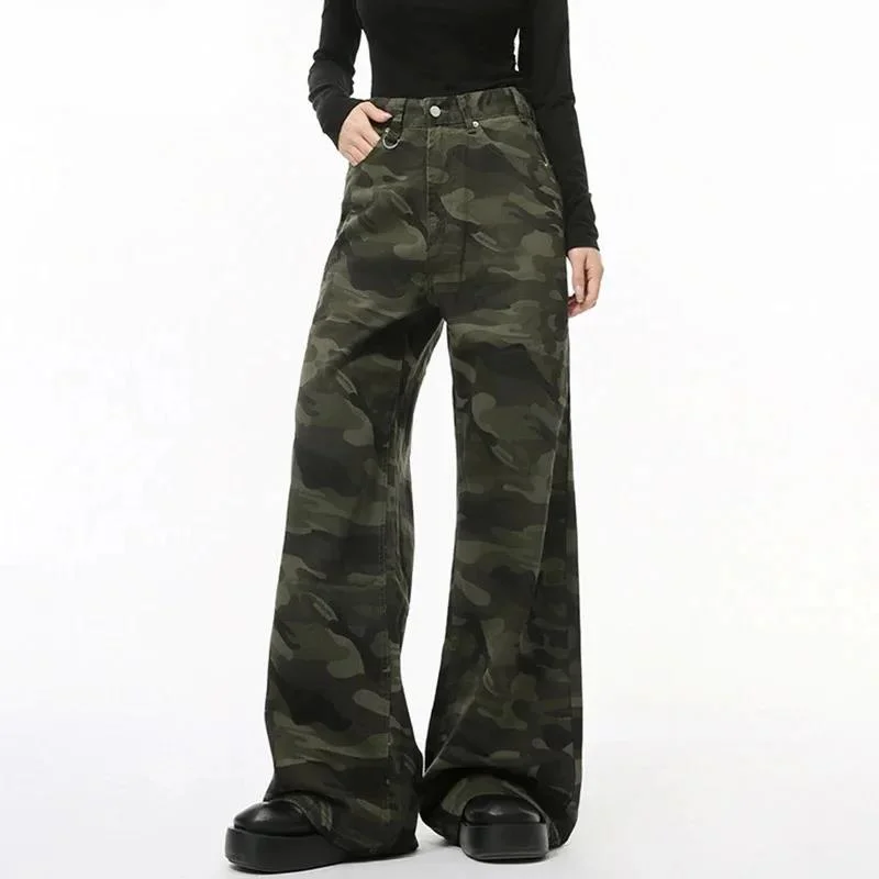 Spring Summer New Fashion Men's Jeans Camouflage Printing Male Straight Denim Pants Multi Colors Women Men Trousers 90ZW1