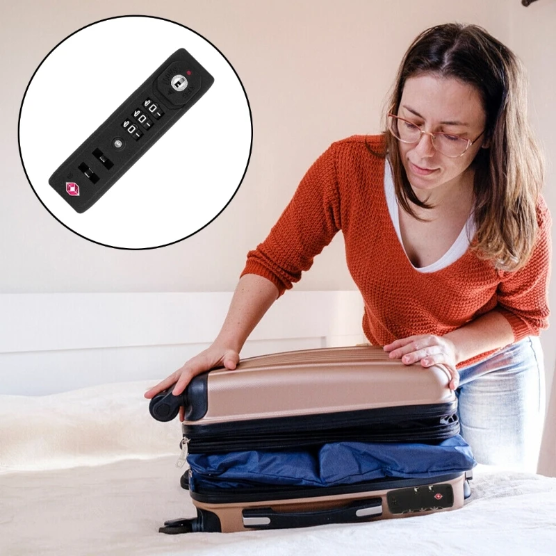 Travel Luggage Lock 3 Digit Number Password Lock Suitcase Travel Bag Secure Safety Code Combination Lock Replacement