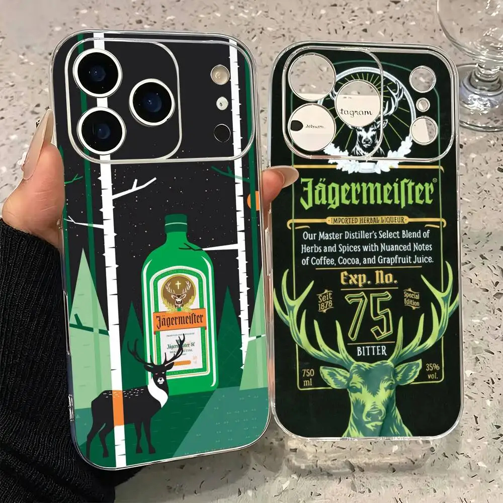 Jagermeister l-logo  Phone Case For iPhone17,16,15,14,13,12,11 Plus,Pro Max Soft Transparent Cover