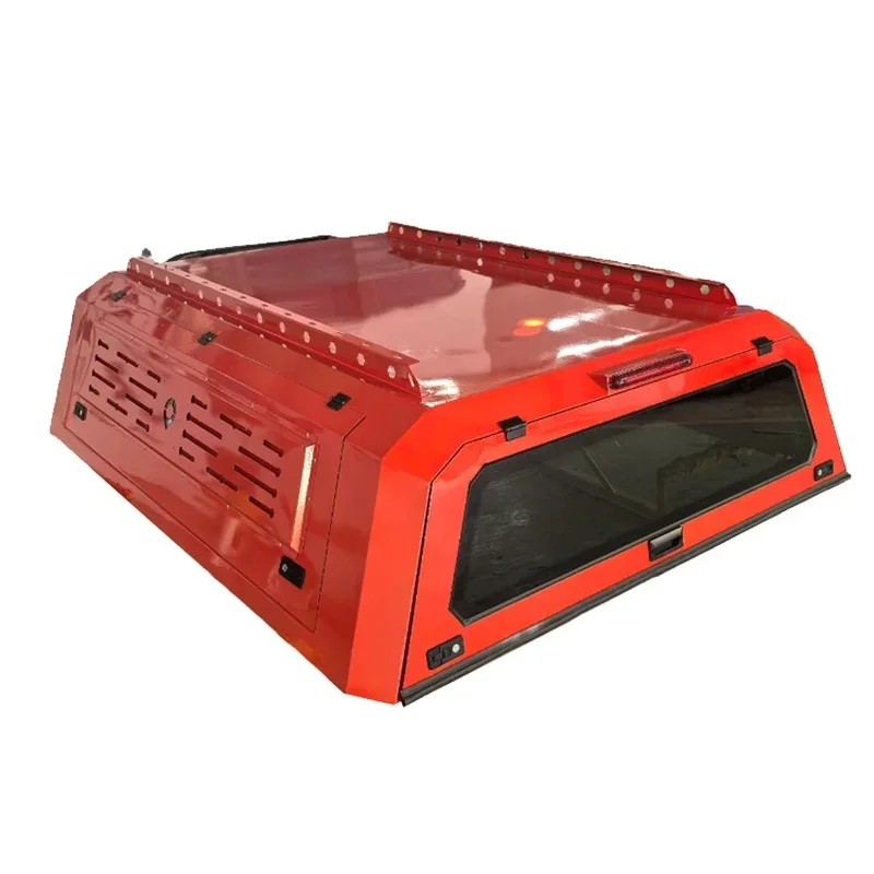 KQX High Quality Custom Colors Split Aluminum Alloy Hard Pickup Truck Canopy Bed Topper Cover Fit Poer KingKong Auto Exterior Ac