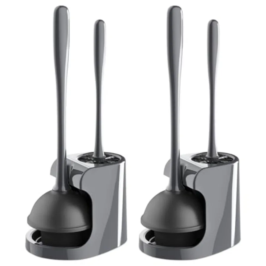 

Toilet Plunger and Bowl Brush Combo for Bathroom Cleaning,,2 Sets