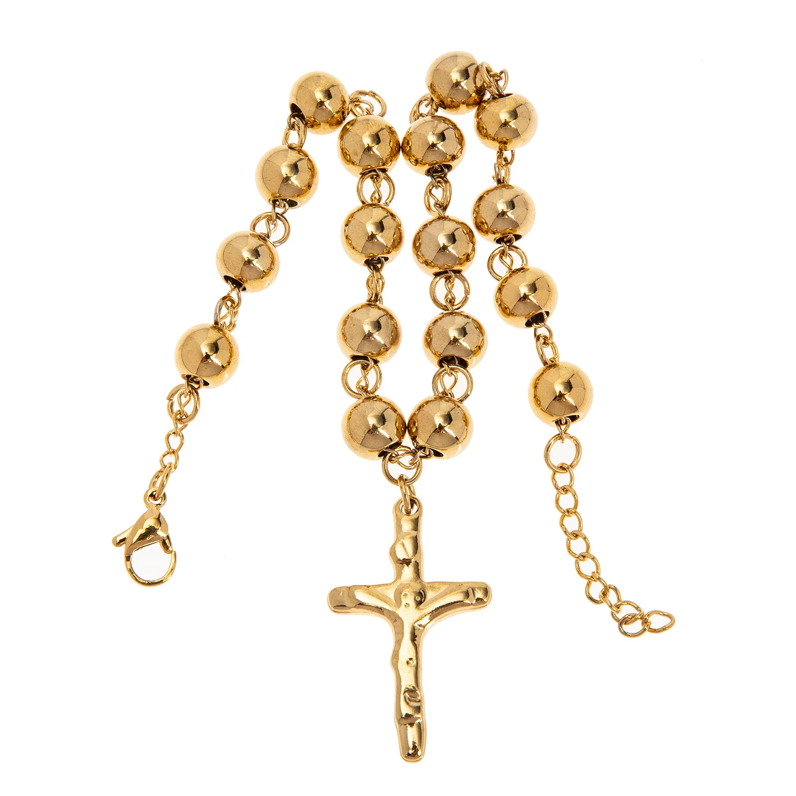 

Stainless Steel Bracelet For Women Men Retro Religious Wrist Chain Jewelry Rosary Decorative Bracelet Gift Wristband