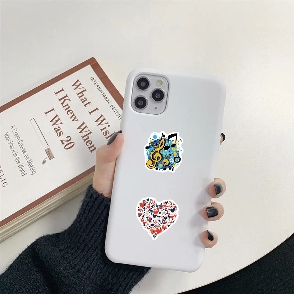 500pcs/Roll Cartoon Musical Instrument Note Graffiti Sticker DIY Decoration Mobile Phone Case Notebook Toy Gift Sticker Gifts