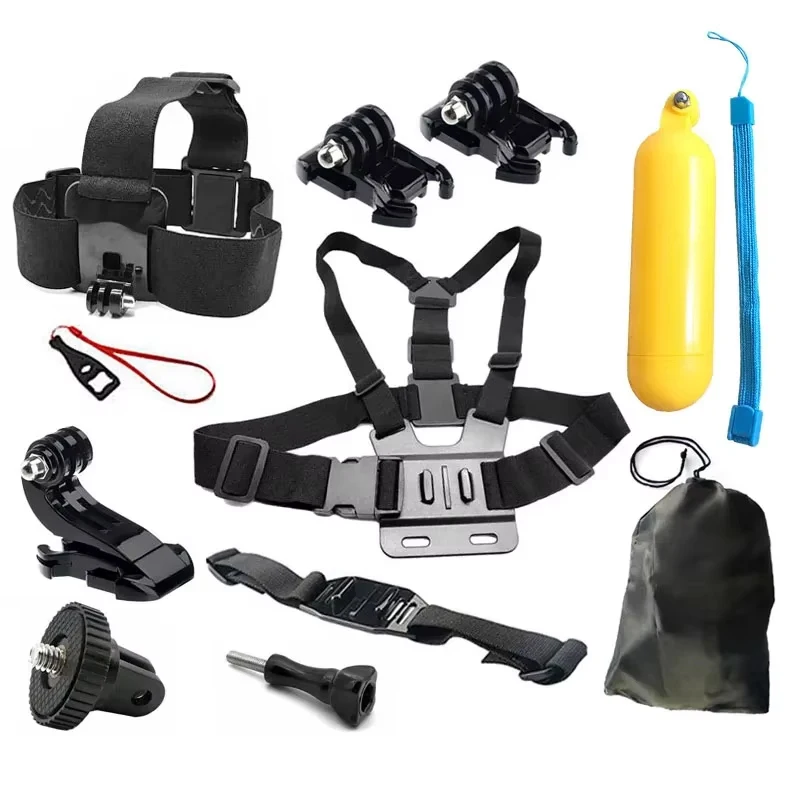Brustgurthalterung, verstellbarer Brustgurt mit J-Haken für GoPro Hero 13, 12, 11, 10, 9, 8, 7, AKASO SJCAM DJI OSMO Action-Kamera