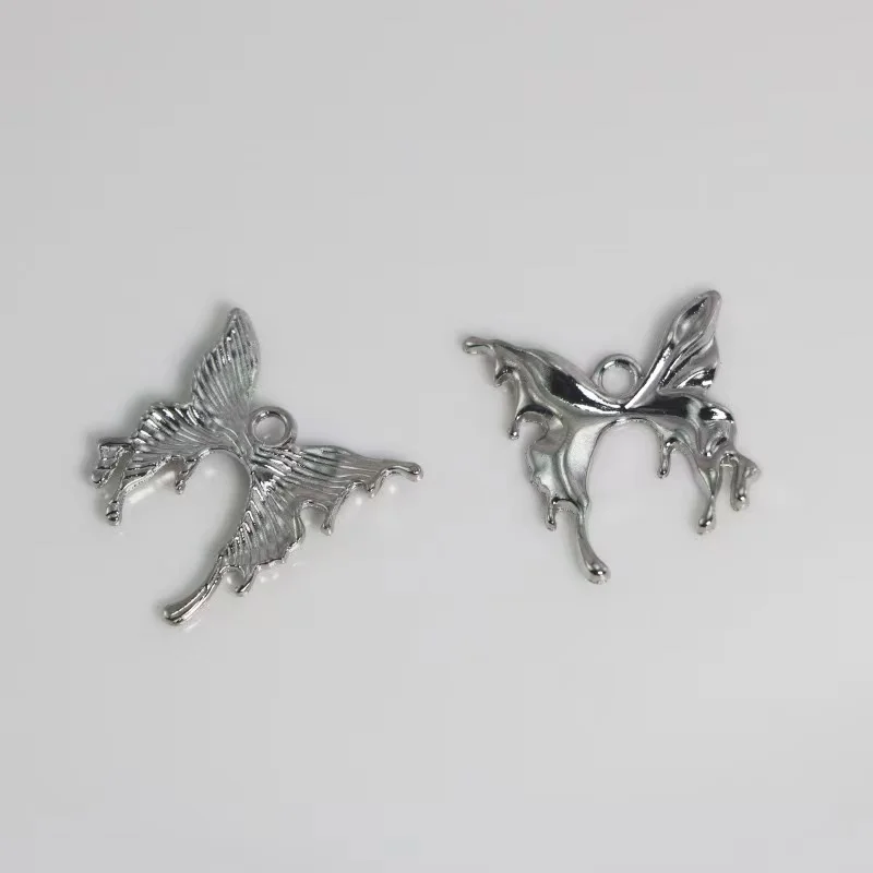 Breloques papillon en alliage, pendentif papillon pour bijoux, bracelet de bricolage exécutif, colliers de la présidence, accessoires d'artisanat, vente en gros, 10 pièces