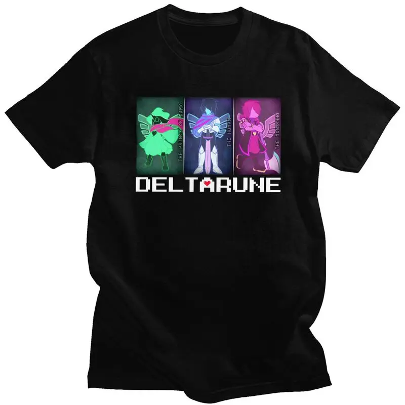 

Пользовательские футболки Lancer Deltarune Game, мужские футболки из чистого хлопка, футболки с короткими рукавами, одежда
