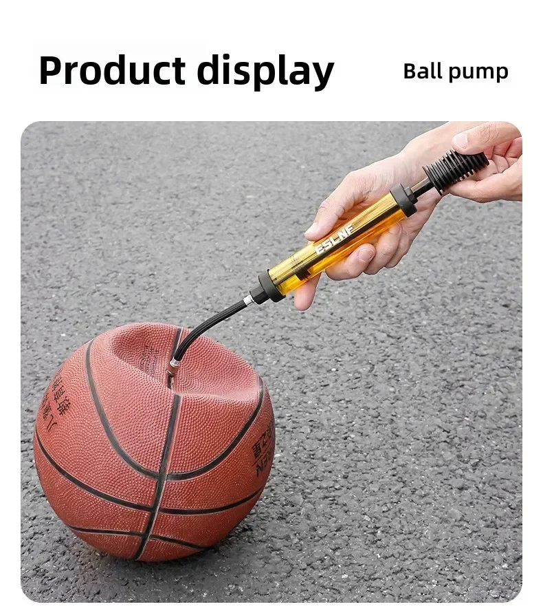 Tragbare Mini-Handballpumpe Hochdruck-Luftpumpe mit Nadel für Basketball, Fußball, Volleyball, Sportbälle, Luftpumpe – Detail 11