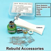 DIY Rebuild Mesh Tool Accessories For Geek Obelisk/L200/S100/MAX2 Z Subohm SE Repair Build Resistance Wire Tools Construct