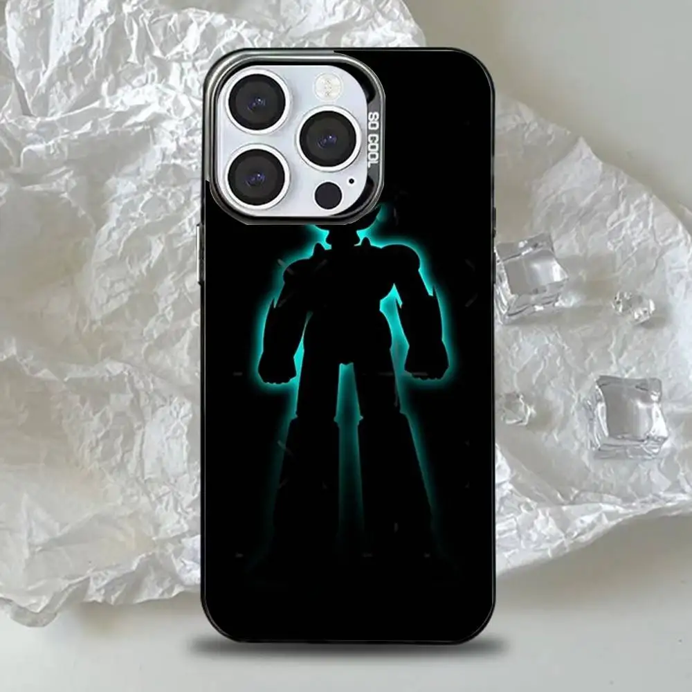 Чехол для телефона UFO Robot Goldorak для iPhone 16,15,14,13,12,11, Pro, Max, Plus, Mini, XS, SE, черный матовый жесткий бампер с защитой от падения