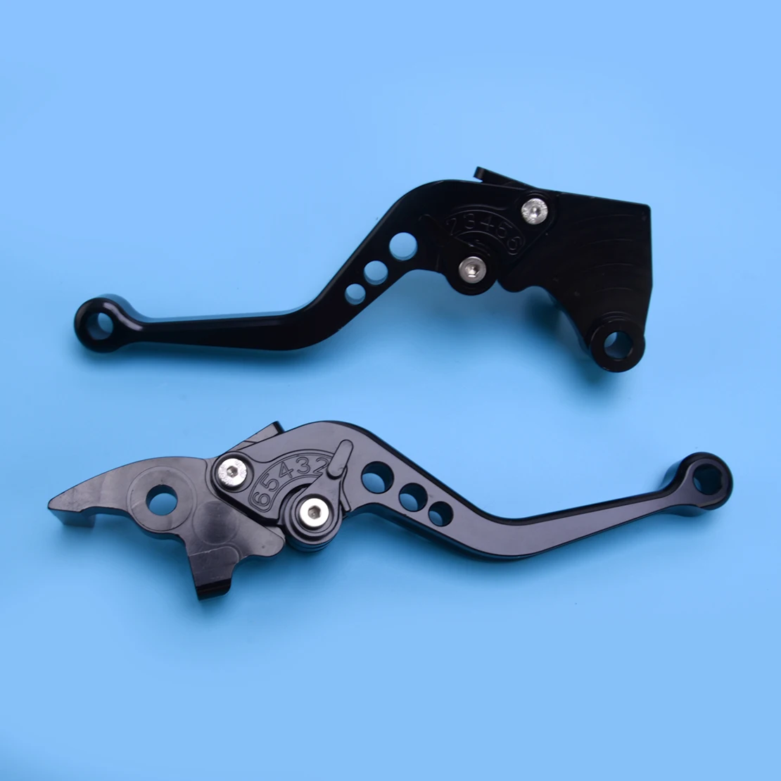 1 Pair Brake Clutch Levers Adjust Short fit for Royal Enfield Scram 411 Bullet 350 Classic 350CC Himalayan 400 Black