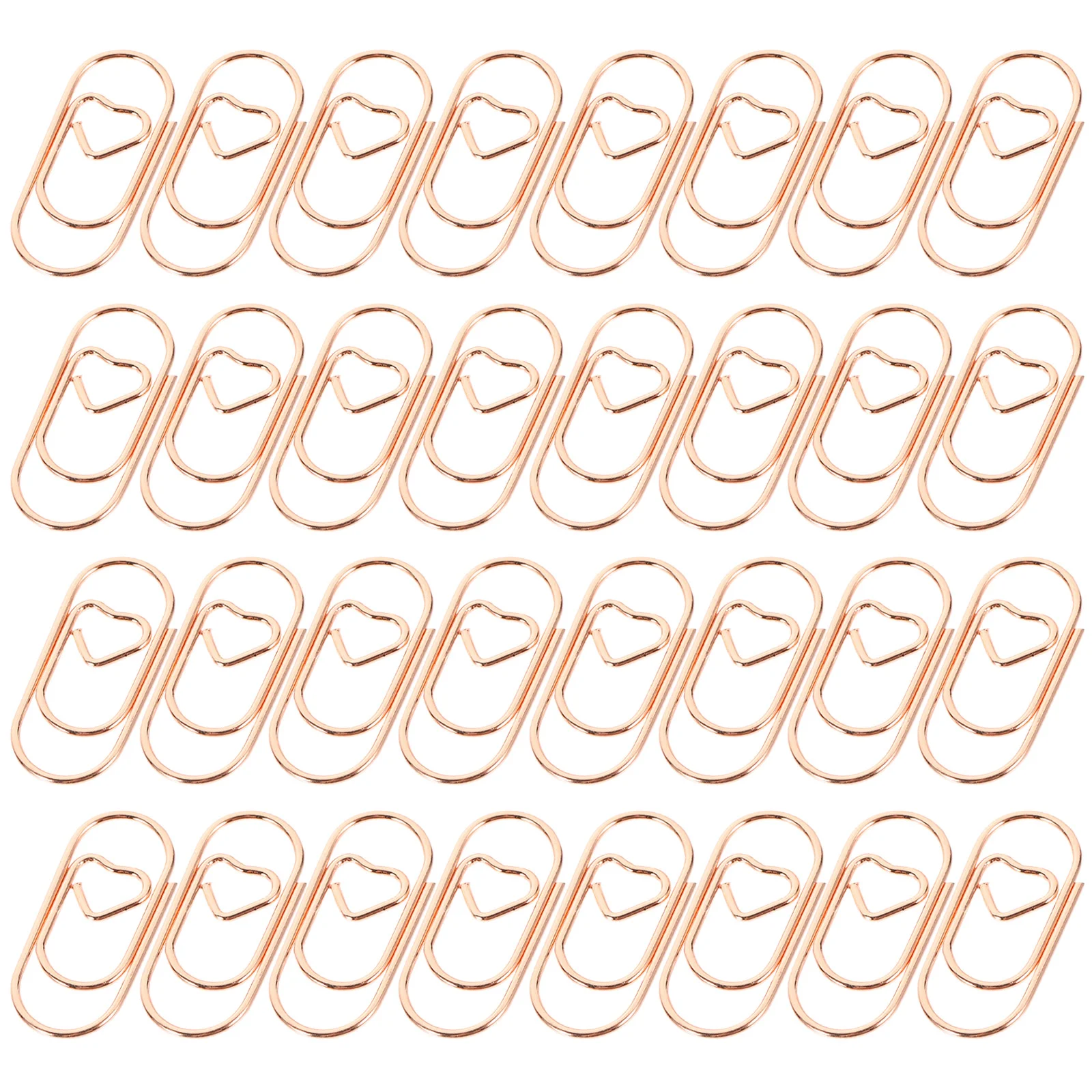 100 Pcs Mini Love Letter Folder Paperclips Key Pretty Binder Multi-use Knitting Cute Book Reading Office