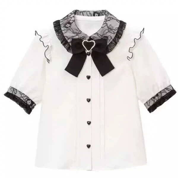 White x black shirt