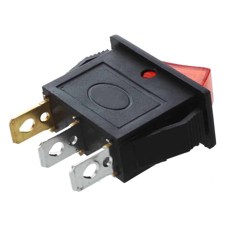 

ABSS-AC 16A/250V 20A/125V Красный свет с подсветкой On Off SPST Кулисный переключатель для лодки X 20 шт.