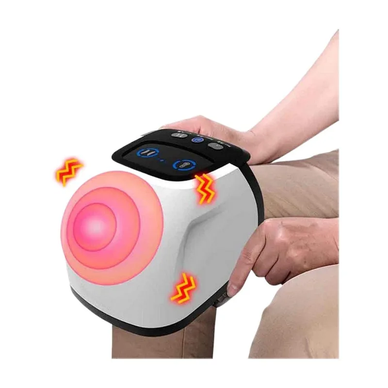 high quality air pressure electric hot heater vibrate roller bath kneading knee massager massage machine