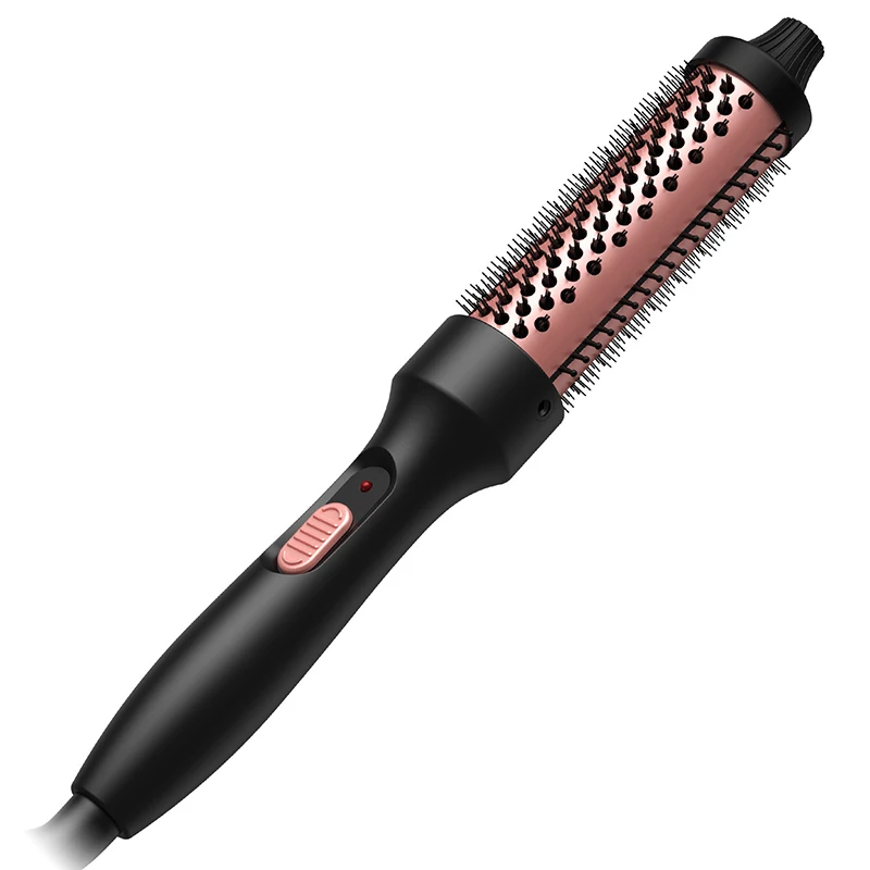 3in1 Hair Curler Roller Thermal Brush Heated Curling Iron Brush For Makes Hair Smoother Thermal Round Brush Get Natural Curls