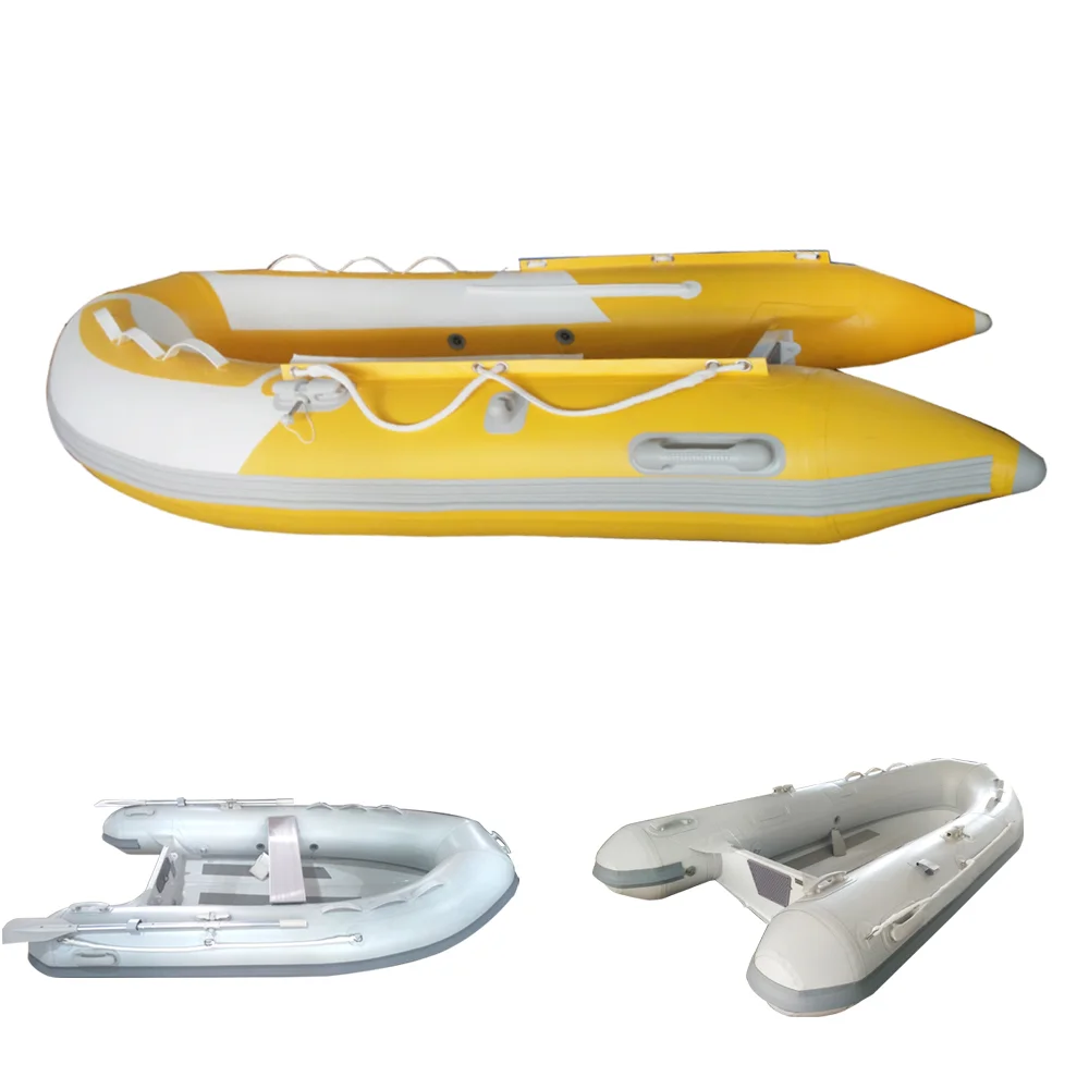 Quality 2-8 person plastic air valve inflatable boat aluminum floor inflatable boat fiberglass fishing