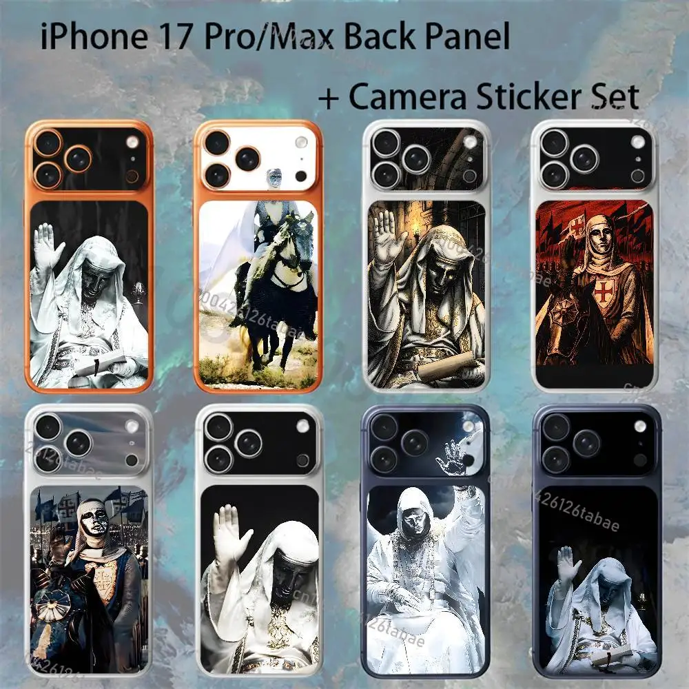 

Cool Baldwin IV of Jerusalem For iPhone 17Pro/ProMax Battry Back Cover with Camera Decal Skin Rear Protective Sticker Film