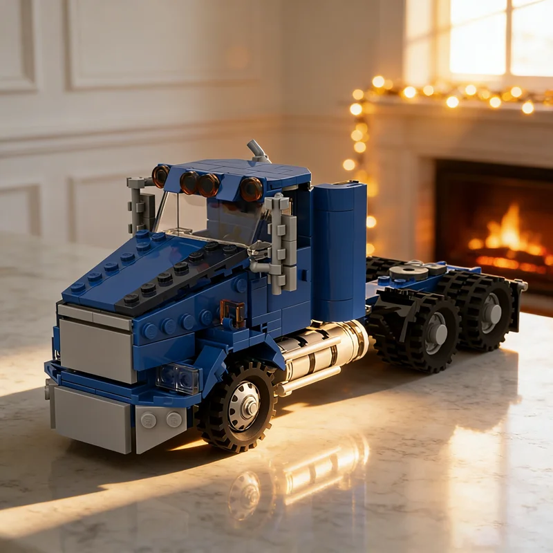 

411 шт. MOC город груз Kenworth полукабина модель строительные блоки архитектура сборка рождественские подарки DIY игрушка творческая идея кирпич