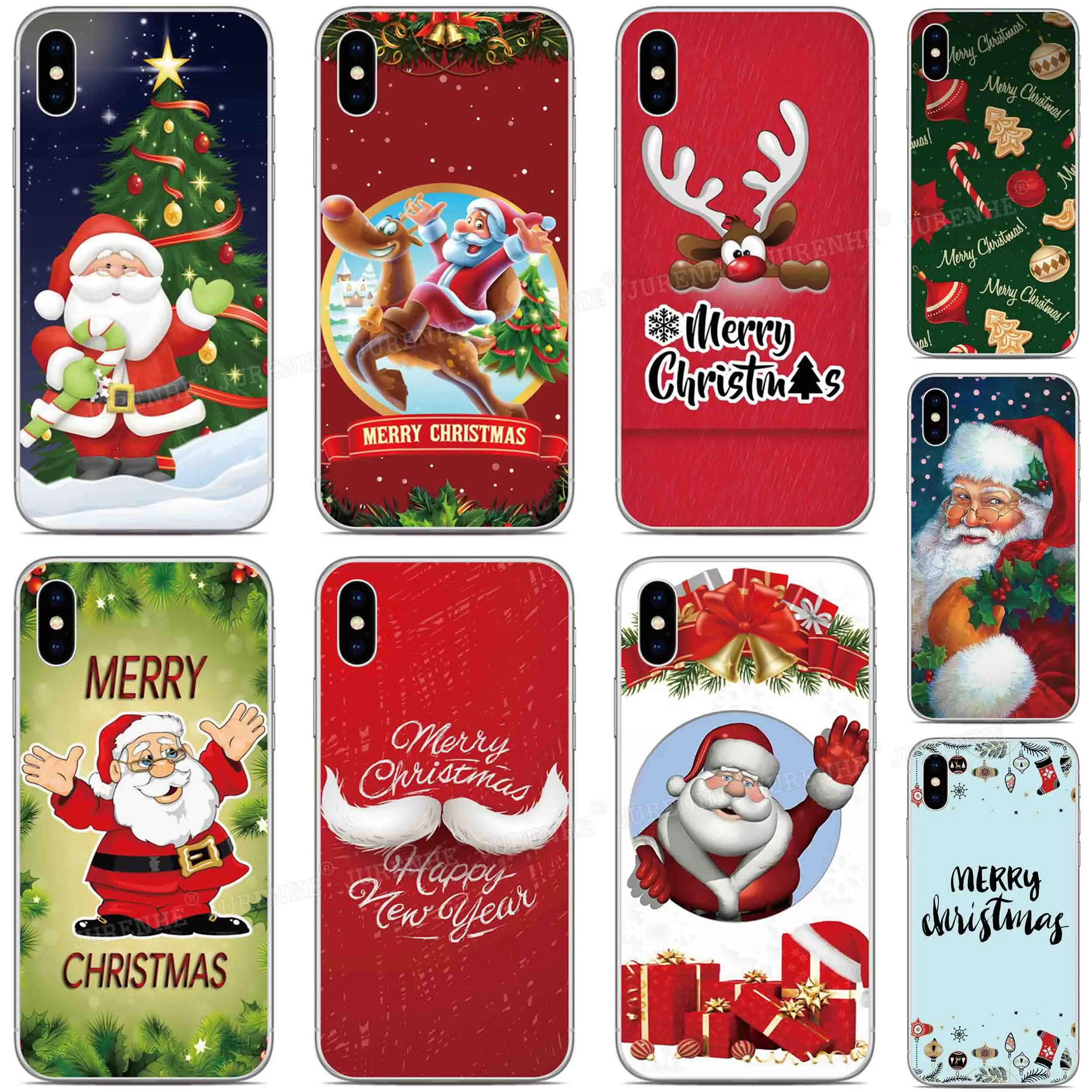 Merry Christmas Phone Case For WIKO T20 T60 T50 T10 T3 View 4 Lite 5 Y50 Y60 Y80 Y51 Y61 Y81 Y82 Y52 Y62 Power U30 U20 U10 Cover