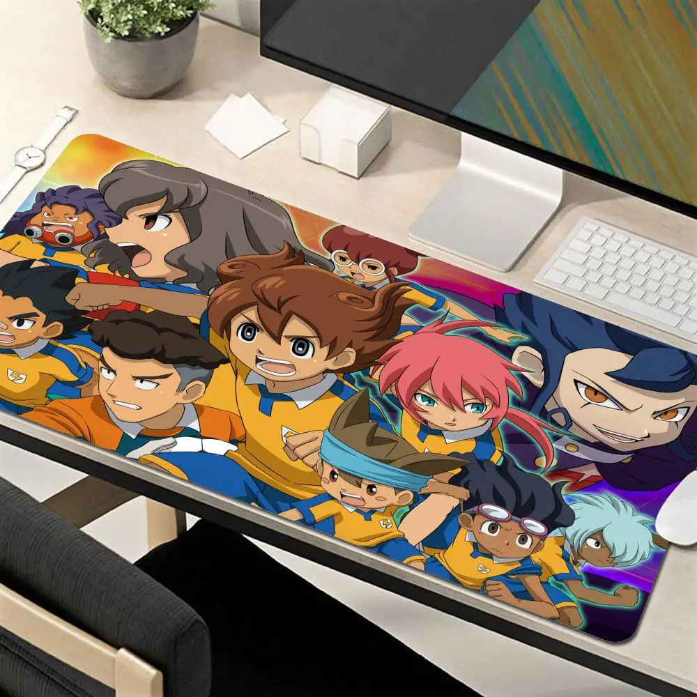 

Inazuma Eleven GO Mousepad Pattern Office Desk Padmouse Anime Keyboard Computer Large XXL 900x400MM Play Mats for csgo Mouse Pad