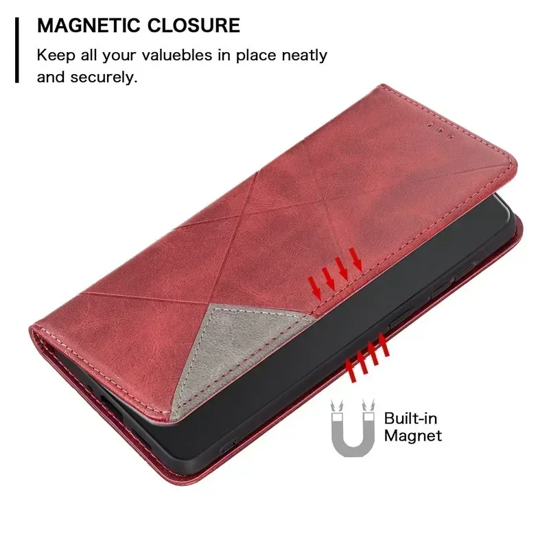 On For Samsung Galaxy S25+ Case Magnetic Wallet Leather Flip Phone Cover For Samsung S25 Ultra S24 S23 FE S22 Plus 5G Cases Capa