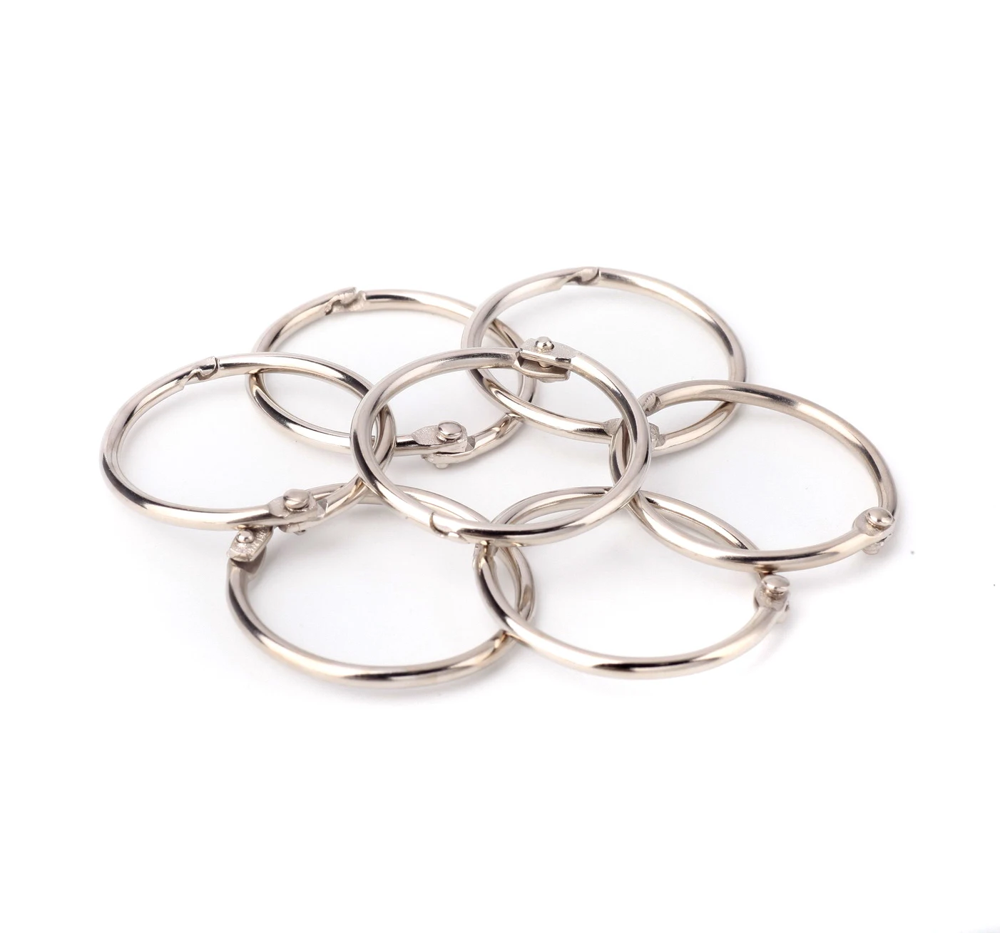 

Loose-leaf Book DIY Ring Binder Albums Opening O Ring Locking Keychain Office Binding Supplies Metal Craft Parts Supplies