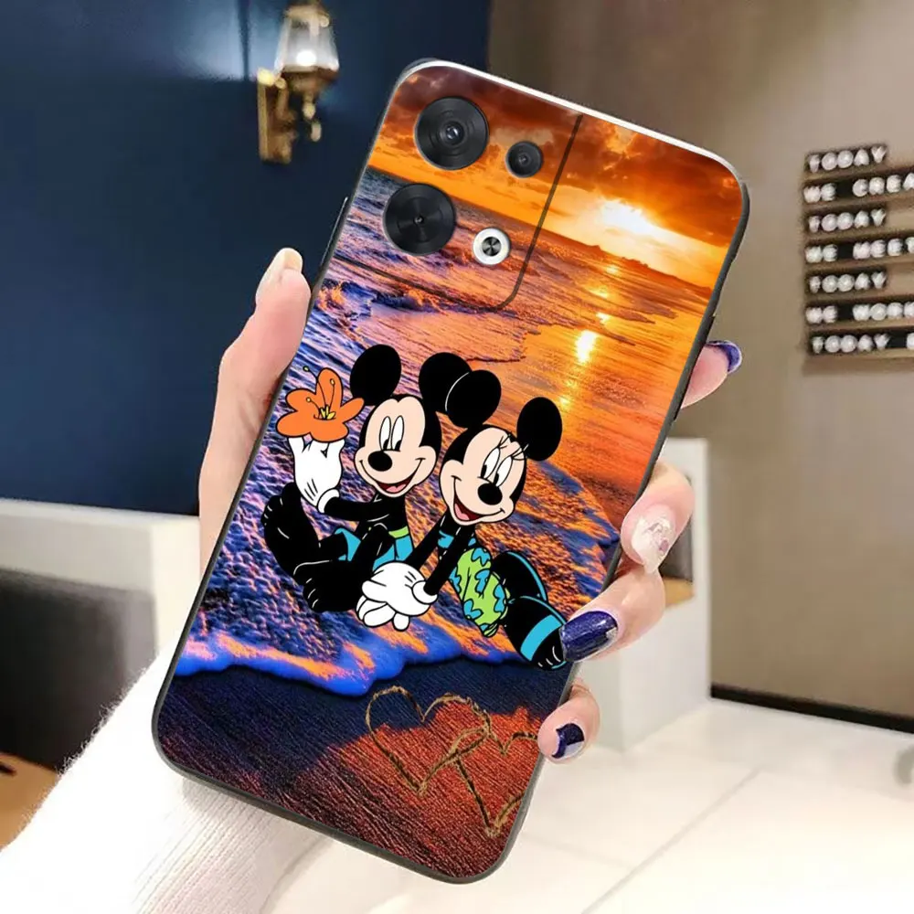 D-casing ponsel Disney Mouse Mickey Minnie, casing ponsel untuk OPPO RENO 11 11F 10 8T 8 8Z 7Z 7 6Z 6 5F 5 4F 4 3 2F Find X3 PRO LITE 4G 5G