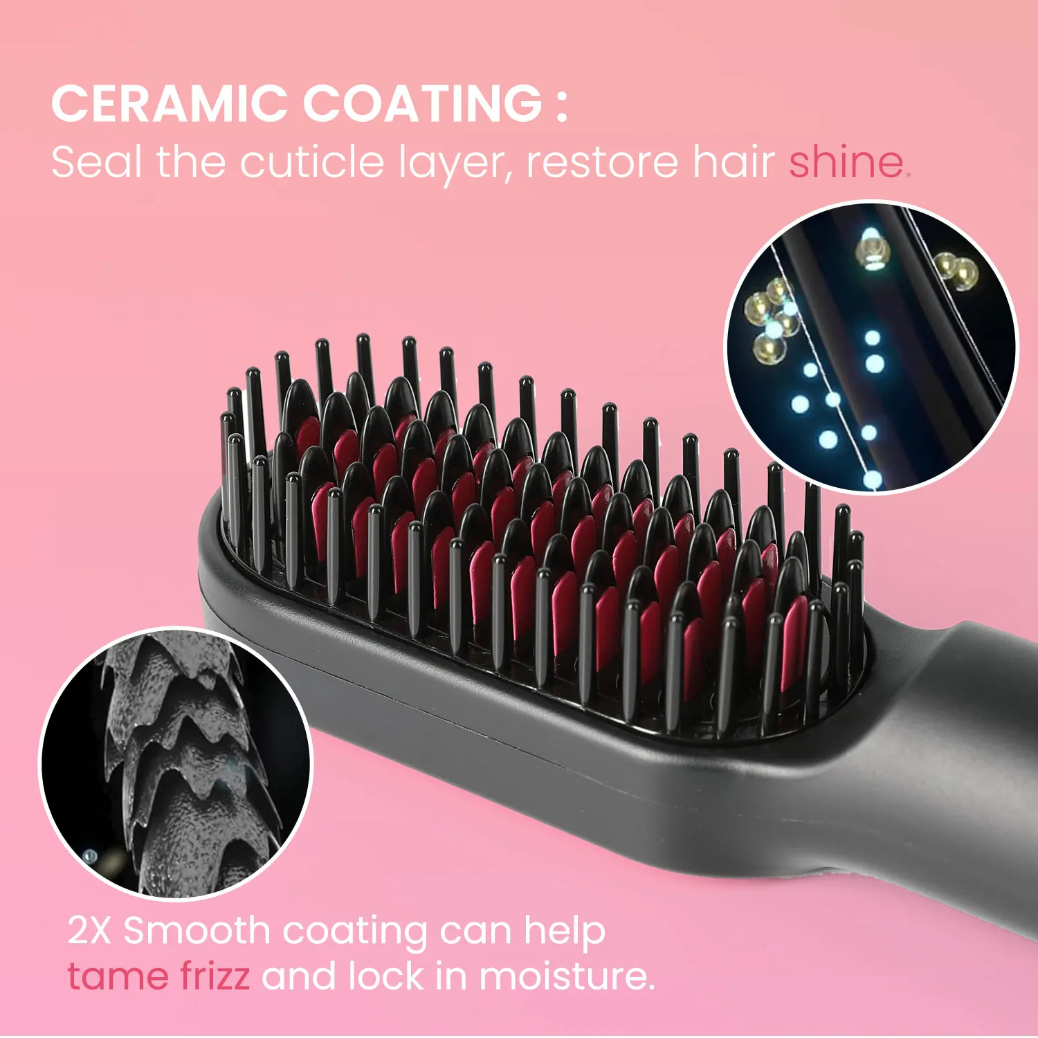 KIPOZI เครื่องเป่าผมแปรงลบ lon 3 In 1 Hot Air Dryer Styler และ Volumizer Pro Hair Straightener Curler เครื่องเป่าผมแปรง