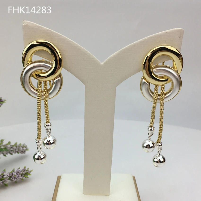 Yuminglai Fashion Dubai Jewelry Accessories Hollow Classical Elegant Superior Quality big earinDrop Earrings for Women FHK13751