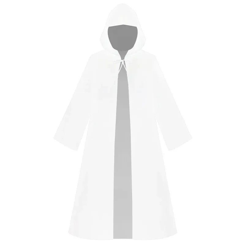 أزياء الهالوين للرجال الراهب في العصور الوسطى، أزياء المعالج، أزياء الكاهن، رداء طويل، عباءة سوداء #5