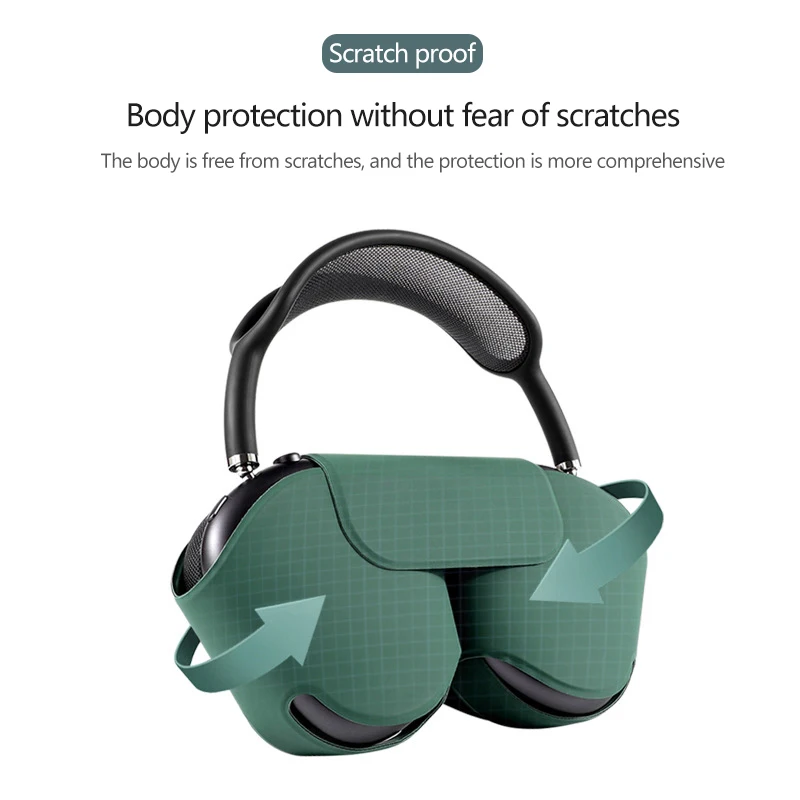 Smart Protective Cover Soft Leather Case For Airpods Max P9 Headphones Against Falling And Scratching Headphones Accessories