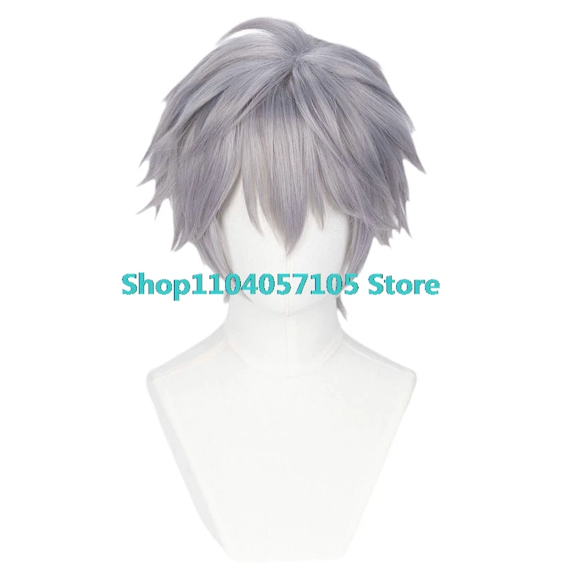 Till Anime Alien Bühne Cosplay Prop Neue Perücke Silber Grau Haar Männer Bühne Zeigen Conmic-Con Weihnachten Holloween Angepasst