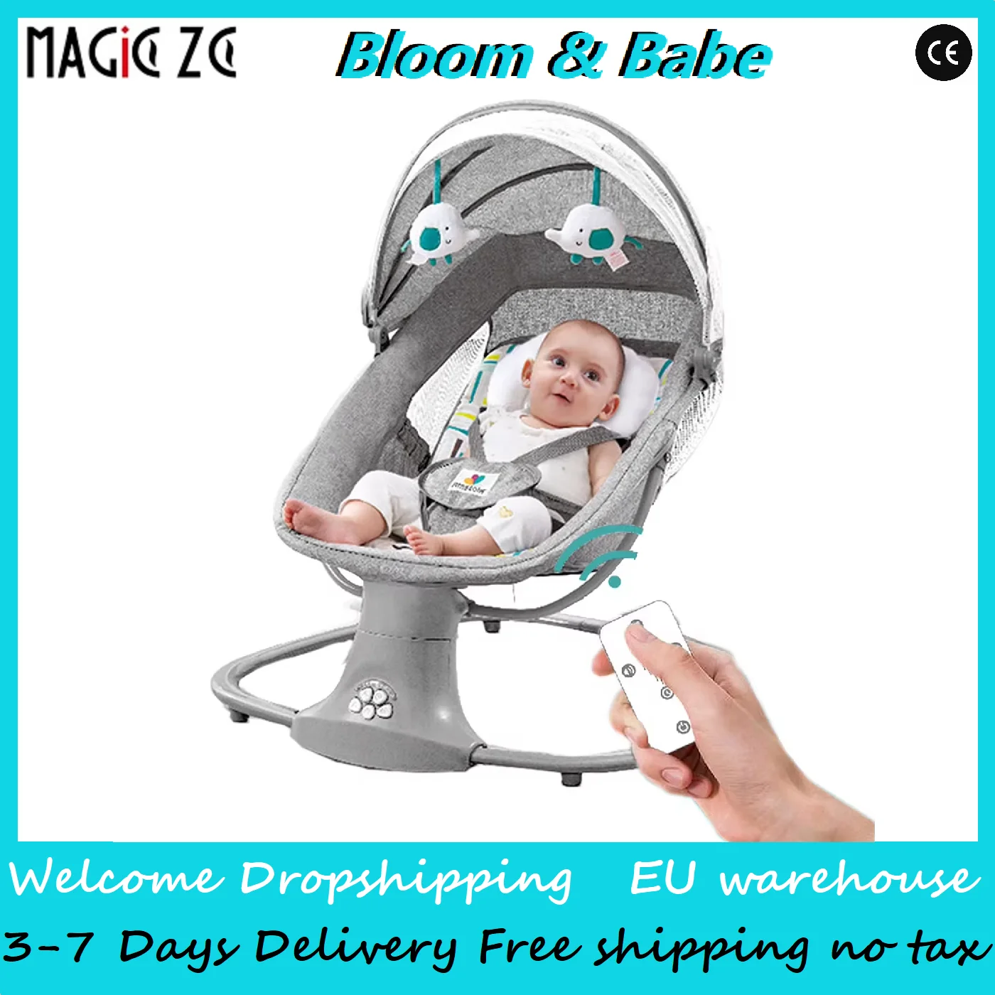 Electric Rocking Bed Cradle Cribs Baby Bed Baby Cribs Baby Rocking Chair