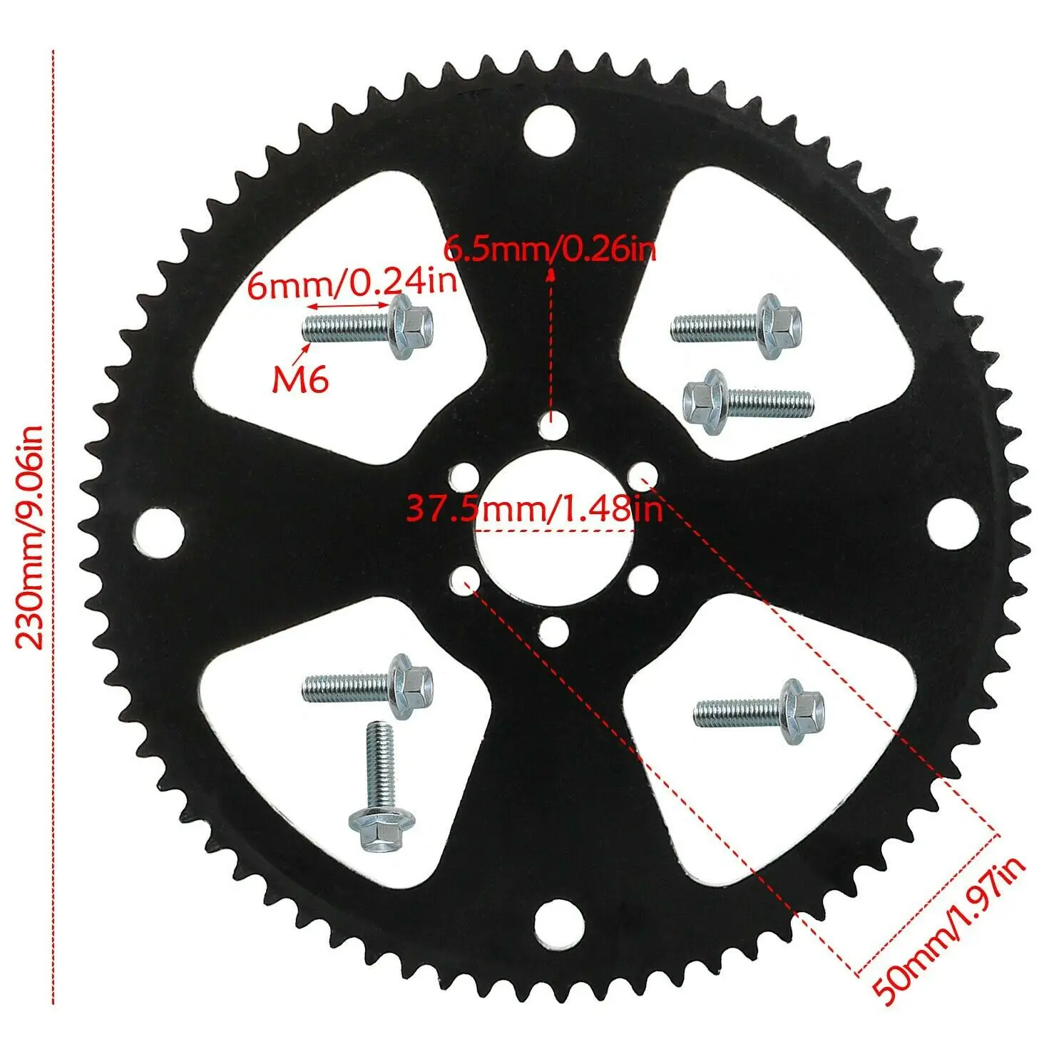 TDPRO #35 Chain Sprocket 75 Tooth 1.48