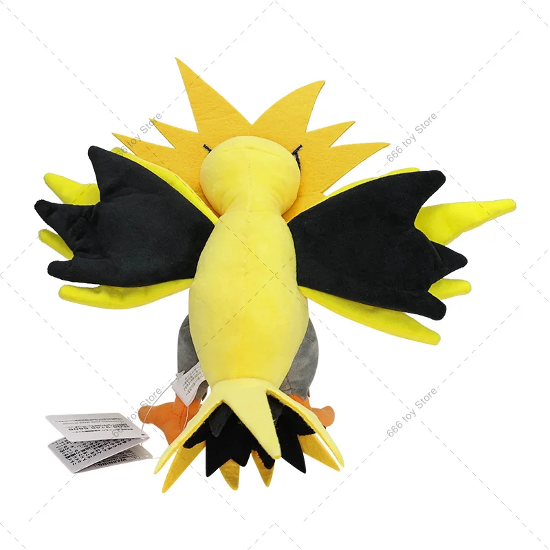 30CM Anime Pokemon Plush Zapdos Peluche Stuffed Doll Toys Gifts for Kids Birthday Christmas