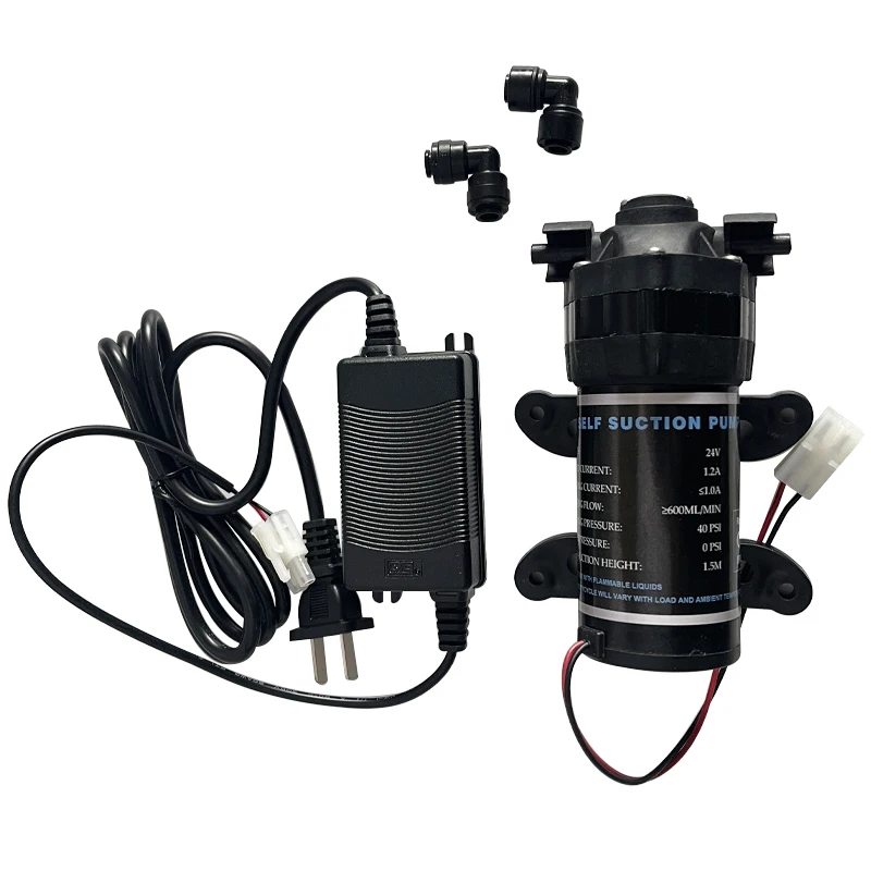 

40 GDP Water Filter RO Water Booster Pump Increase Reverse Osmosis System 40 PSI Misting Sprayer With 24V Transformer