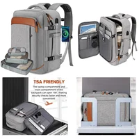 Mochila de mano, mochila de viaje aprobada por vuelo con 3 cubos de embalaje, bolsa de viaje grande expandible de 40L para computadora portátil de 17,3"", hormiga