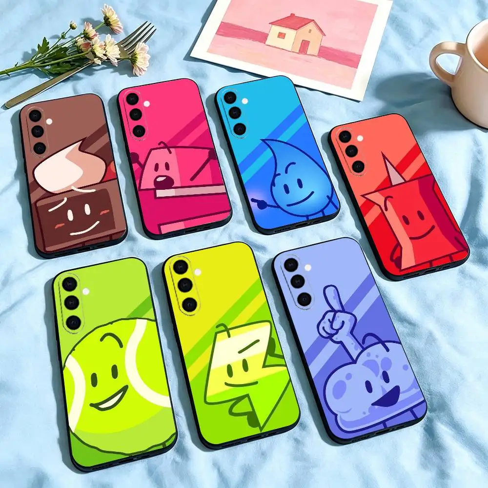 Bfdi Battle  Phone Case For Samsung Galaxy A73,A72,A71,A70,A53,A52,A51,Soft Silicone Black Cover