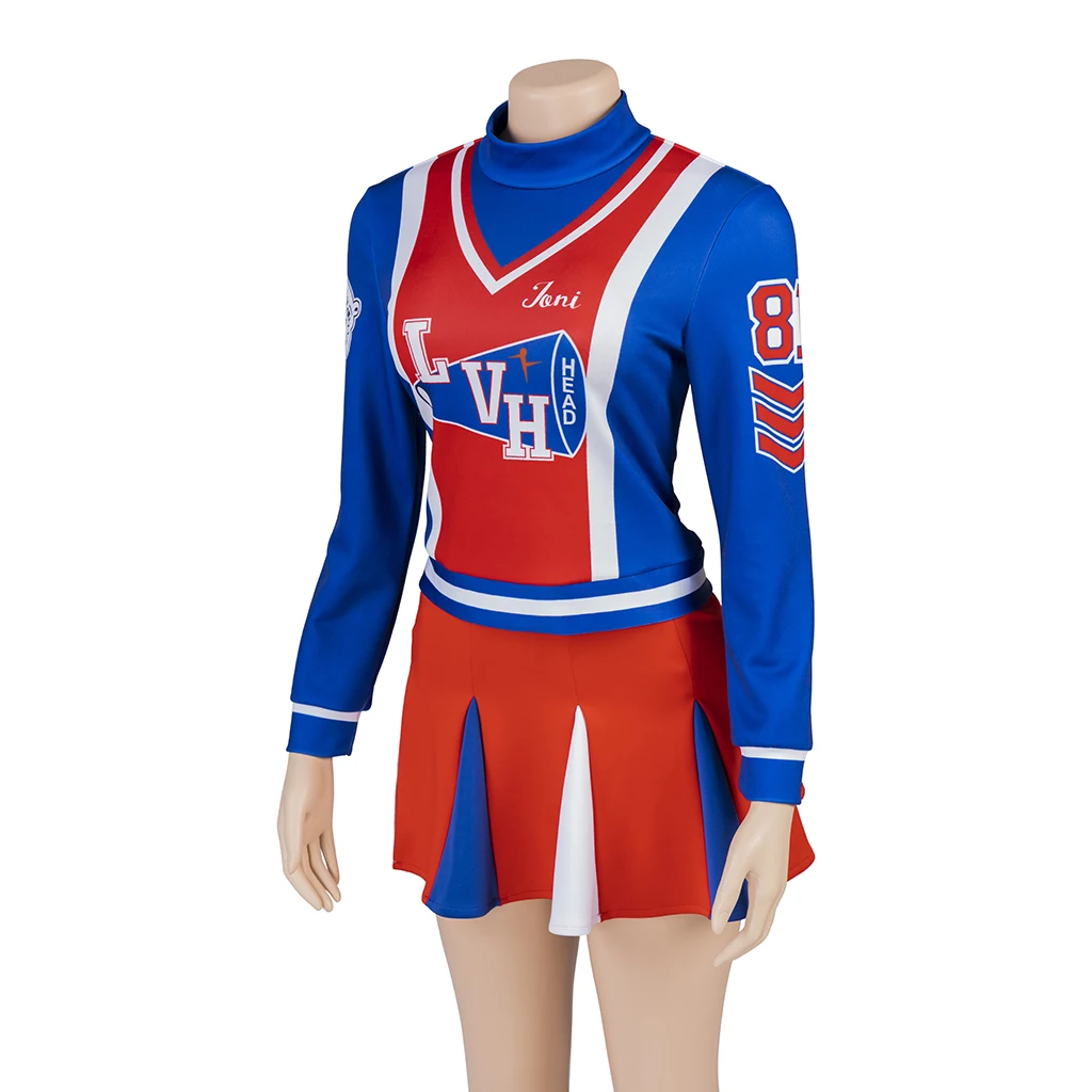 Musical Toni Basil Cosplay Costume Cheerleader Outfits 80's Music Costume Toni Basil School Cheerleading Uniform Halloween Suits